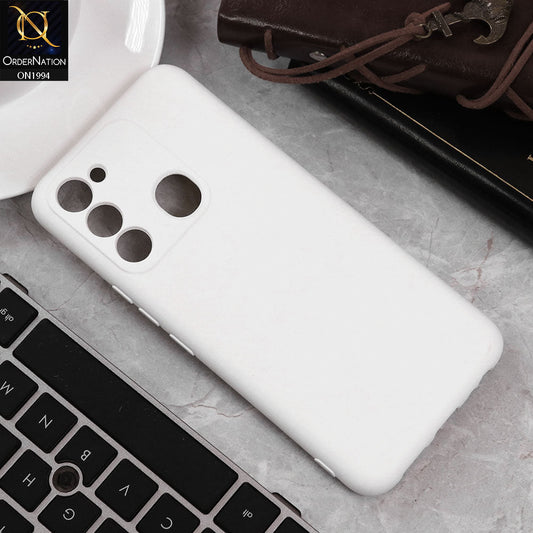 Tecno Spark Go 2022 Cover - White - Matte Shockproof Sillica Gel Soft Case