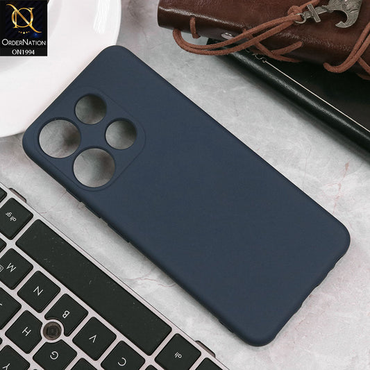 Infinix Smart 7 Cover - Midnight Blue - Matte Shockproof Sillica Gel Soft Case