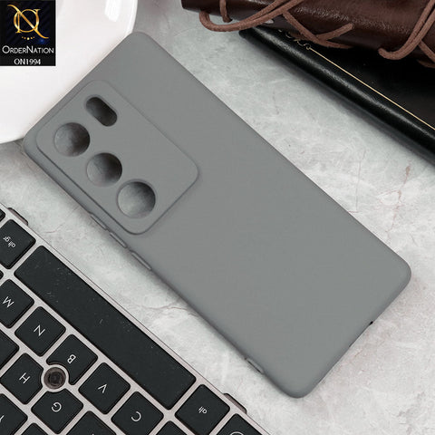 Vivo S17 Cover - Light Gray - Matte Shockproof Sillica Gel Soft Case