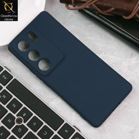 Vivo S17 Cover - Midnight Blue - Matte Shockproof Sillica Gel Soft Case