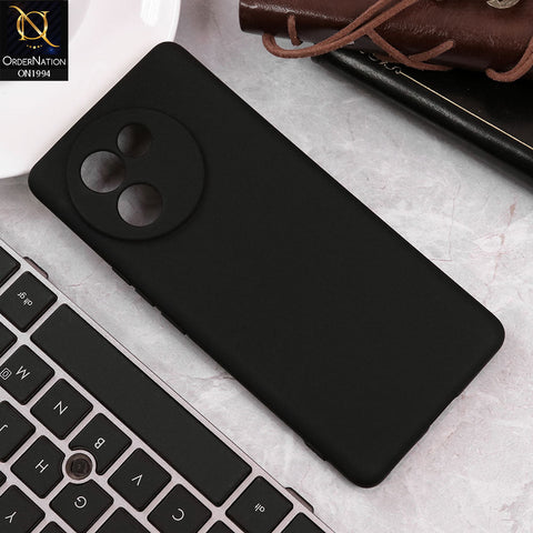 Vivo V30e Cover - Black - Matte Shockproof Sillica Gel Soft Case