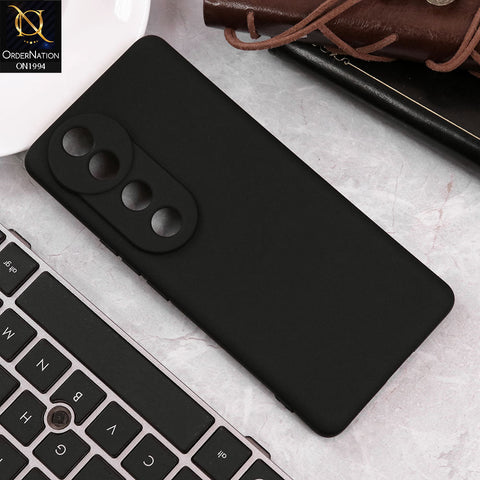 Vivo V40 Cover - Black - Matte Shockproof Sillica Gel Soft Case