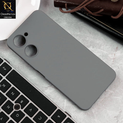 Vivo Y18 Cover - Light Gray - Matte Shockproof Sillica Gel Soft Case