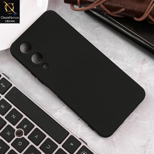 Vivo Y17s Cover - Black - Matte Shockproof Sillica Gel Soft Case