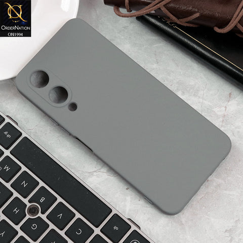 Vivo Y17s Cover - Light Gray - Matte Shockproof Sillica Gel Soft Case