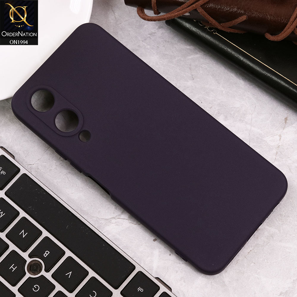 Vivo Y17s Cover - Purple - Matte Shockproof Sillica Gel Soft Case