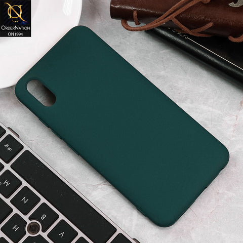 Vivo Y91C Cover - Green - Matte Shockproof Sillica Gel Soft Case