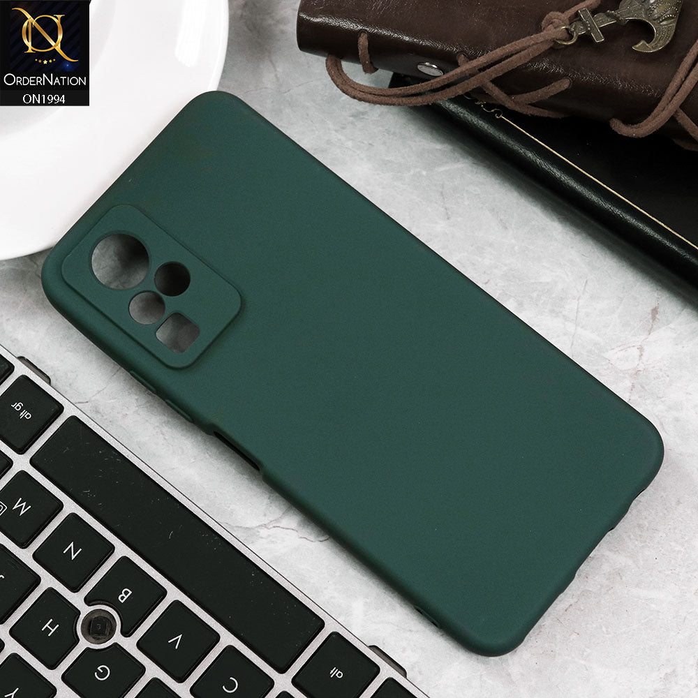 Infinix Zero X Cover - Green - Matte Shockproof Sillica Gel Soft Case