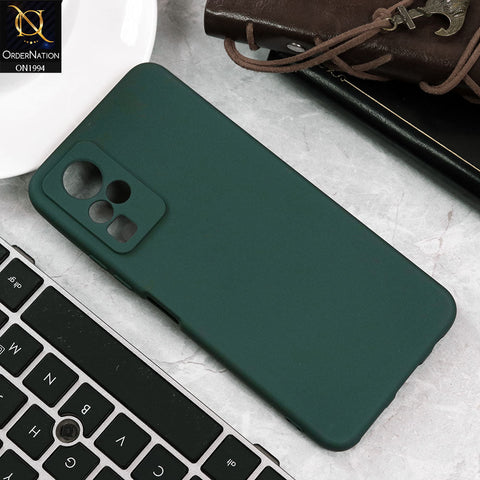 Infinix Zero X Pro Cover - Green - Matte Shockproof Sillica Gel Soft Case