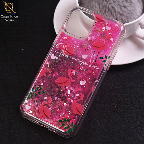 iPhone 11 Pro - Design 10 - Trendy Moving Liquid Glitter Shine Soft Borders Case