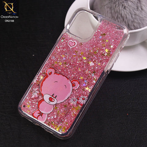 iPhone 11 Pro - Design 15 - Trendy Moving Liquid Glitter Shine Soft Borders Case