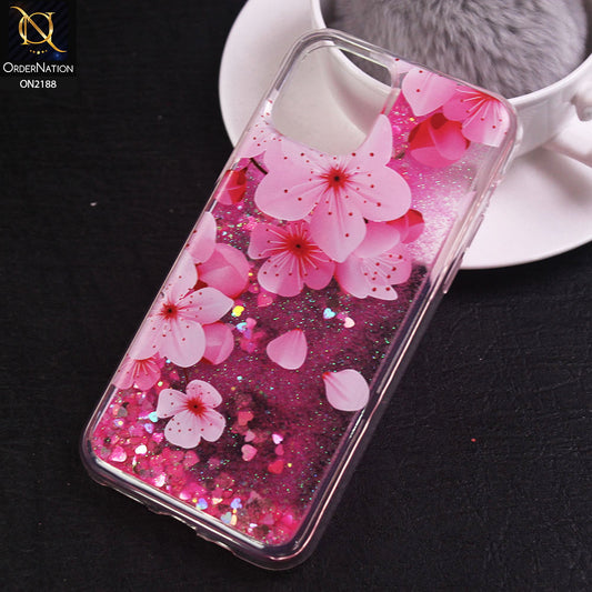 iPhone 11 Pro - Design 8 - Trendy Moving Liquid Glitter Shine Soft Borders Case