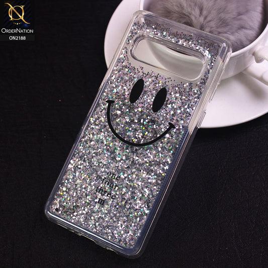 Samsung Galaxy S10 Cover - Design 31 - Trendy Moving Liquid Glitter Shine Soft Borders Case