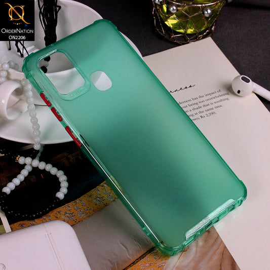 Samsung Galaxy A21s - Sea Green - Candy Assorted Color Soft Semi-Transparent Case