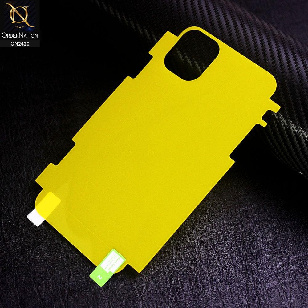 iPhone 13 Protector - Transparent Hydro Jell Skin Film Unbreakable Back Protector Sheet