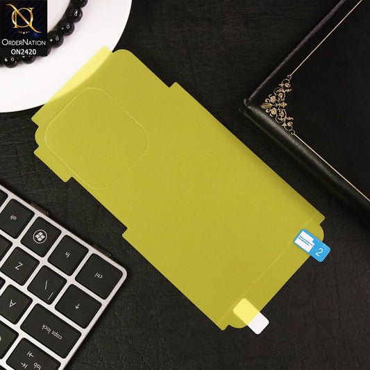 Oppo A3 4G Back Sheet - Transparent Hydro Jell Skin Film Unbreakable Back Sheet