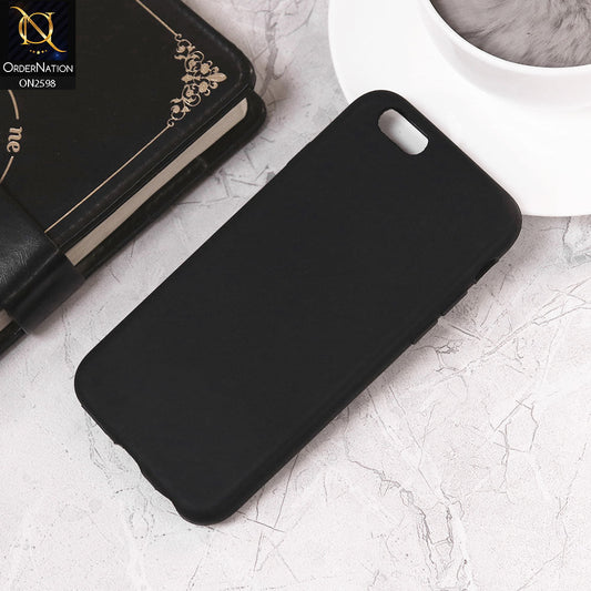 iPhone 6S / 6 Cover - Black - HQ Silica Gel Silicon Shockproof Matte Soft Case