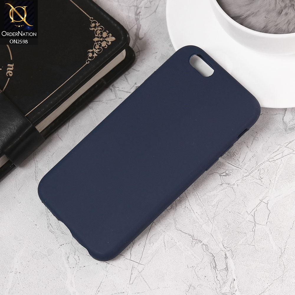 iPhone 6S / 6 Cover - Midnight Blue - HQ Silica Gel Silicon Shockproof Matte Soft Case