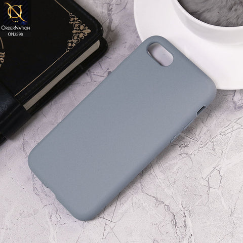 iPhone 8 / 7 Cover - Sierra Blue - HQ Silica Gel Silicon Shockproof Matte Soft Case