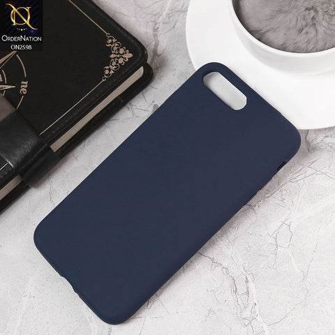 iPhone 8 Plus / 7 Plus Cover - Midnight Blue - HQ Silica Gel Silicon Shockproof Matte Soft Case