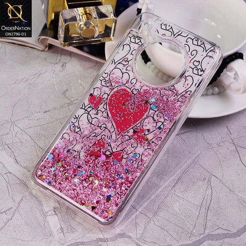 Huawei Y9a Cover - Design 1 - Soft Silicone Bling Sparkle Moving Liquid Glitter Case