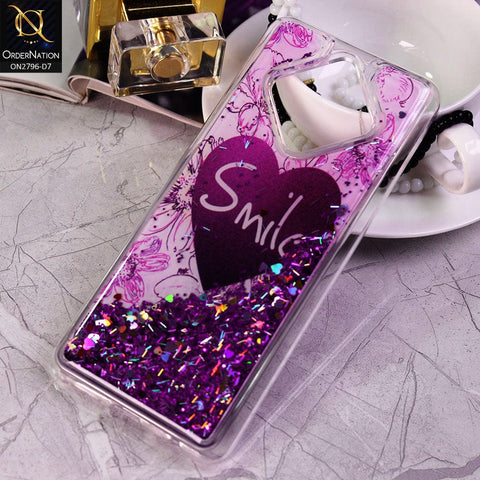 Infinix Zero 8 Cover - Design 7 - Soft Silicone Bling Sparkle Moving Liquid Glitter Case