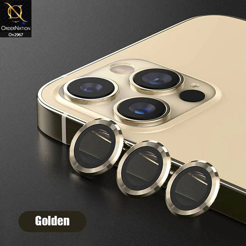 iPhone 15 Pro Max Protector - Metal Ring Camera Glass Protector