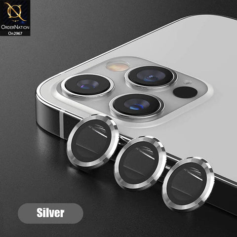 iPhone 15 Pro Max Protector - Metal Ring Camera Glass Protector