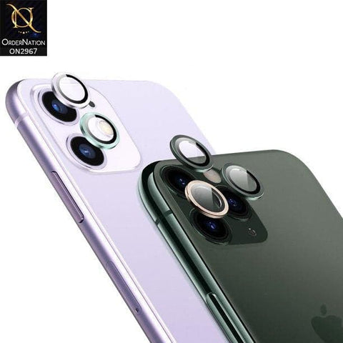 iPhone 15 Pro Max Protector - Metal Ring Camera Glass Protector