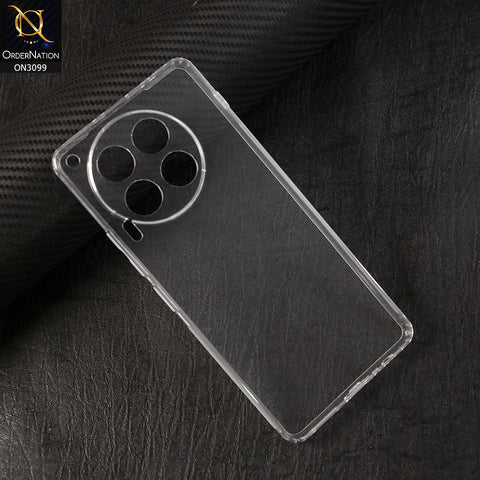 Infinix Smart 8 Cover - Soft 4D Design Shockproof Silicone Transparent Clear Camera Protection Case