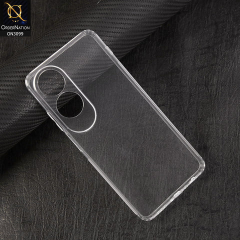 Oppo A60 Cover - Soft 4D Design Shockproof Silicone Transparent Clear Camera Protection Case