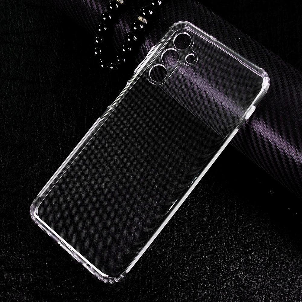 Samsung Galaxy A04s Cover - Soft 4D Design Shockproof Silicone Transparent Clear Camera Protection Case