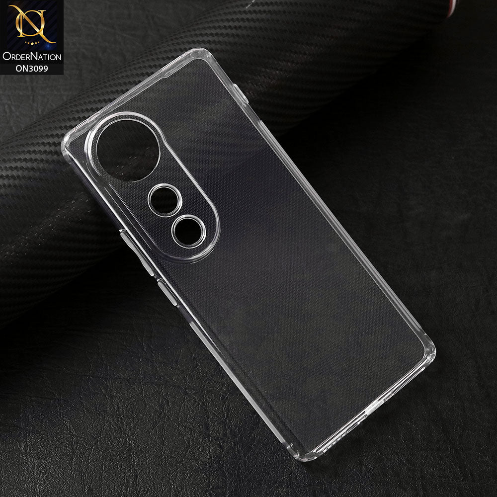 Vivo V40 Pro Cover - Transparent -  Soft 4D Design Shockproof Silicone Transparent Clear Camera Protection Case