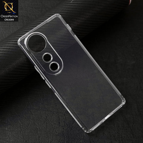 Vivo V40 Pro Cover - Transparent -  Soft 4D Design Shockproof Silicone Transparent Clear Camera Protection Case