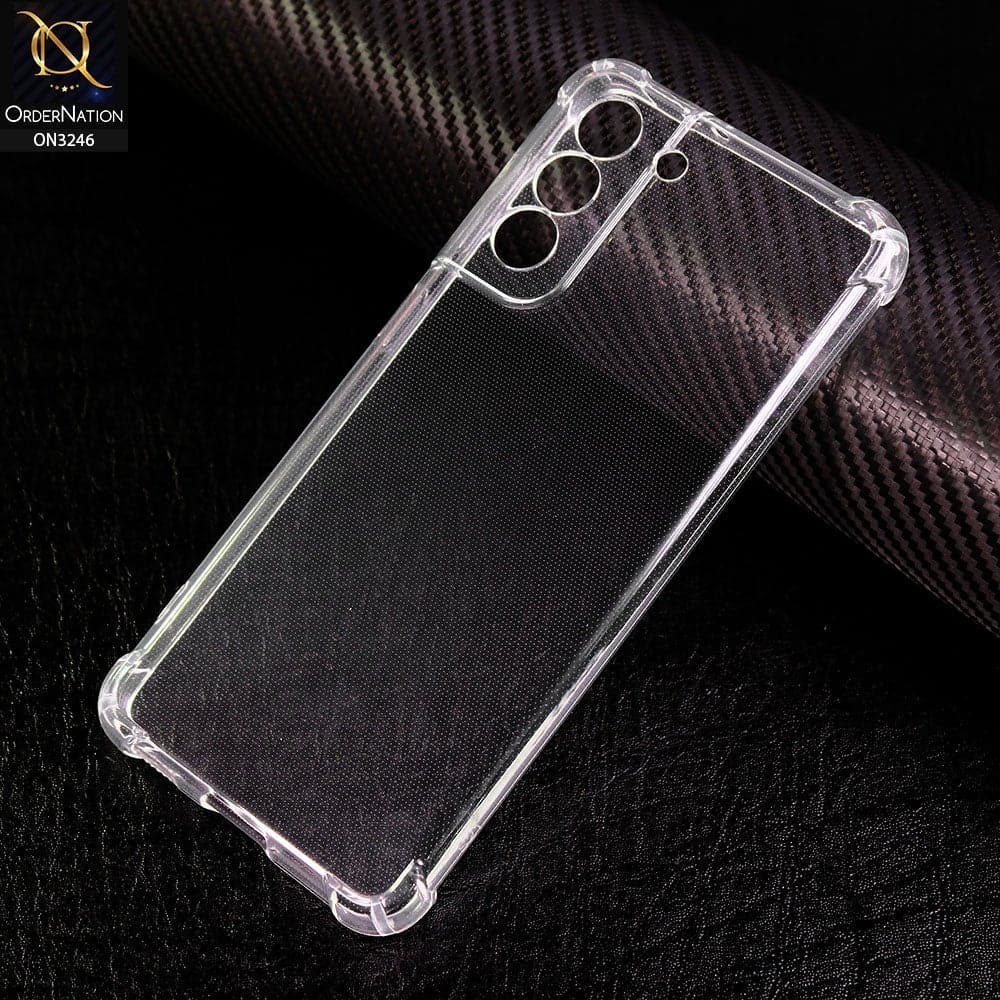 Samsung Galaxy S21 Plus 5G Cover - Soft 4D Design Shockproof Silicone Transparent Clear Case