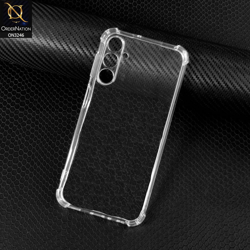 Samsung Galaxy A24 4G Cover - Soft 4D Design Shockproof Silicone Transparent Clear Camera Protection Case