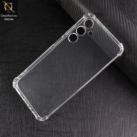 Samsung Galaxy A25 5G Cover - Transparent - Soft 4D Design Shockproof Silicone Transparent Clear Camera Protection Case