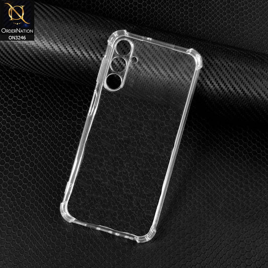 Samsung Galaxy A34 5G Cover - Soft 4D Design Shockproof Silicone Transparent Clear Camera Protection Case