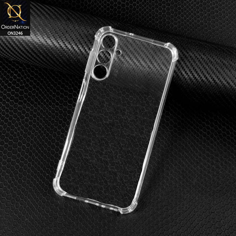 Samsung Galaxy A34 5G Cover - Soft 4D Design Shockproof Silicone Transparent Clear Camera Protection Case