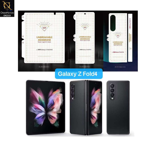 Samsung Galaxy Z Fold 5 5G Protector - 360° Transparent Full Body Unbreakable Protective Film Sticker Cover