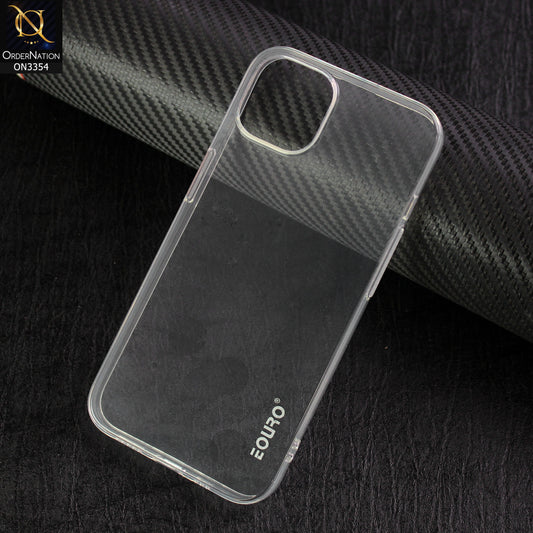 iPhone 13 Cover - Transparent - EOURO Shock Resistant Soft Silicone Camera Protection Case