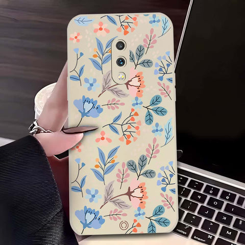 Floral Series Soft Phone Case - Design 1 - Offwhite - OnePlus 7