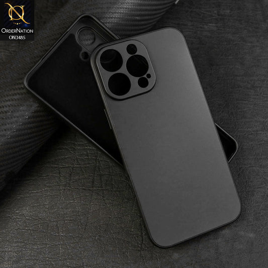 iPhone 16 Pro Max Cover - Black - ONation Silica Gel Series - HQ Liquid Silicone Elegant Colors Camera Protection Soft Case