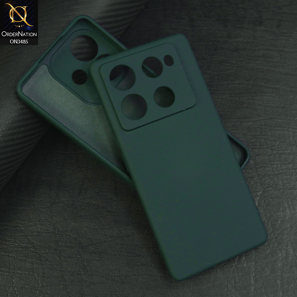 Infinix Note 40 Pro Plus - Green - ONation Silica Gel Series - HQ Liquid Silicone Elegant Colors Camera Protection Soft Case