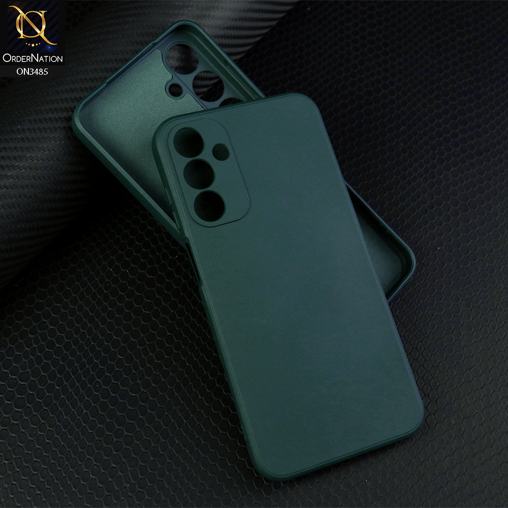 Samsung Galaxy A15 4G Cover - Dark Green - ONation Silica Gel Series - HQ Liquid Silicone Elegant Colors Camera Protection Soft Case