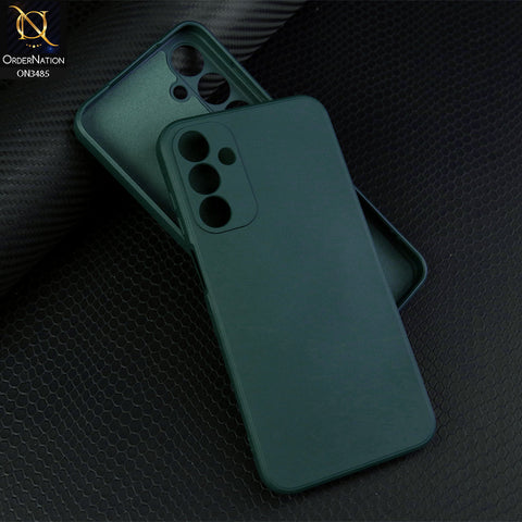 Samsung Galaxy A15 4G Cover - Dark Green - ONation Silica Gel Series - HQ Liquid Silicone Elegant Colors Camera Protection Soft Case