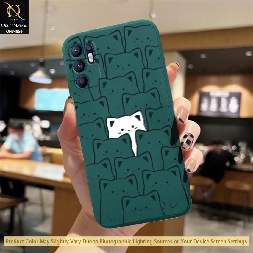 Oppo Reno 6 4G Cover - ONation Be Different Series - HQ Liquid Silicone Elegant Colors Camera Protection Soft Case