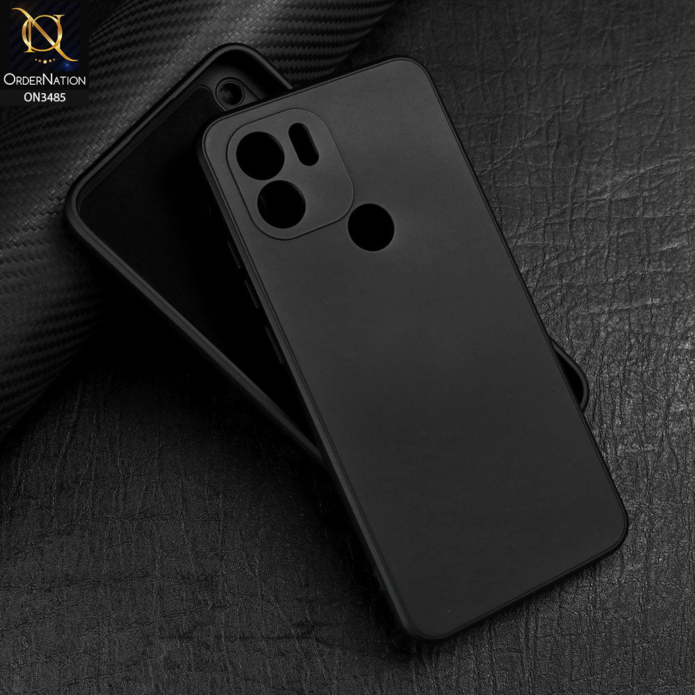 Xiaomi Poco C50 Cover - Black - ONation Silica Gel Series - HQ Liquid Silicone Elegant Colors Camera Protection Soft Case