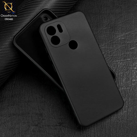 Xiaomi Poco C50 Cover - Black - ONation Silica Gel Series - HQ Liquid Silicone Elegant Colors Camera Protection Soft Case