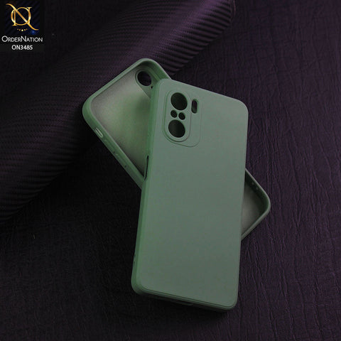 Xiaomi Redmi K40 Pro Cover - Light Green - ONation Bold Series - HQ Liquid Silicone Elegant Colors Camera Protection Soft Case ( Fast Delivery )